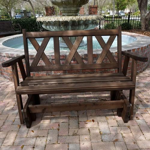 Just In! Porchgate Amish Made Haven 4ft. Red Cedar Porch Glider