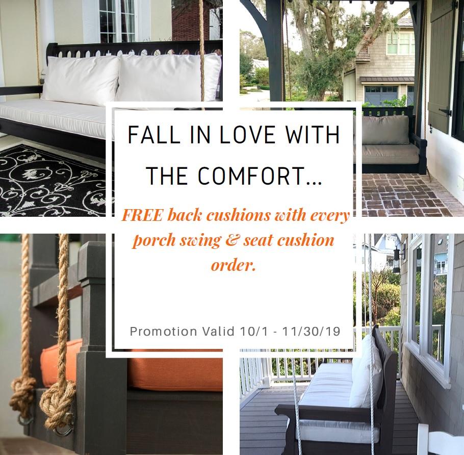 Nostalgic Porch Swings Fall Promotion