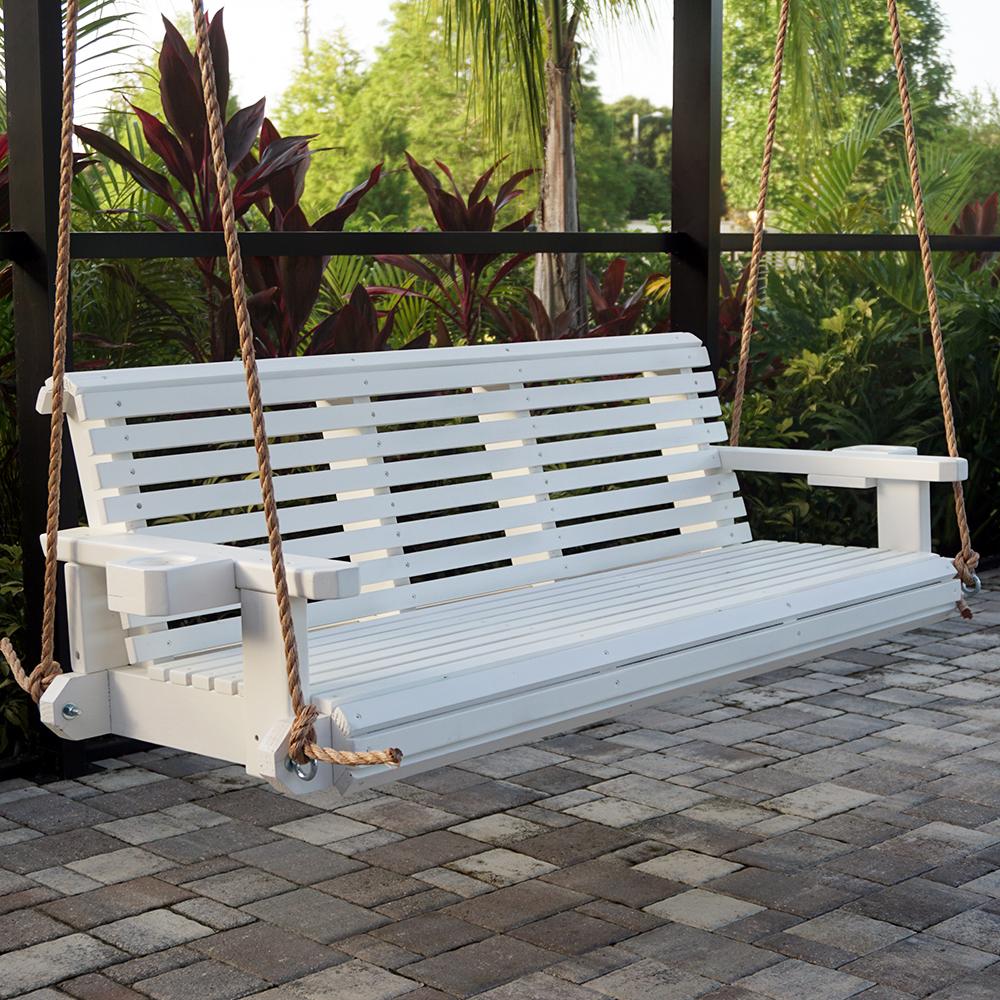 Our Newest Porch Swing Withing Hanging Ropes The Porch Swing Company