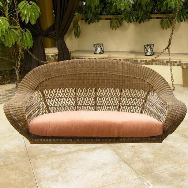 North Cape Port Royal Wicker Swing 5'