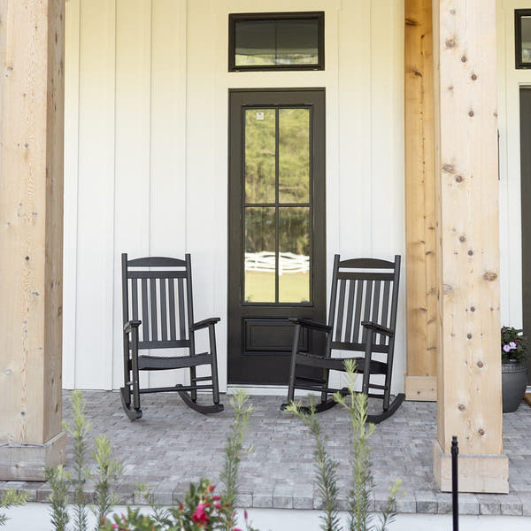 Berlin Gardens Casual Back Poly Lumber Porch Rocker