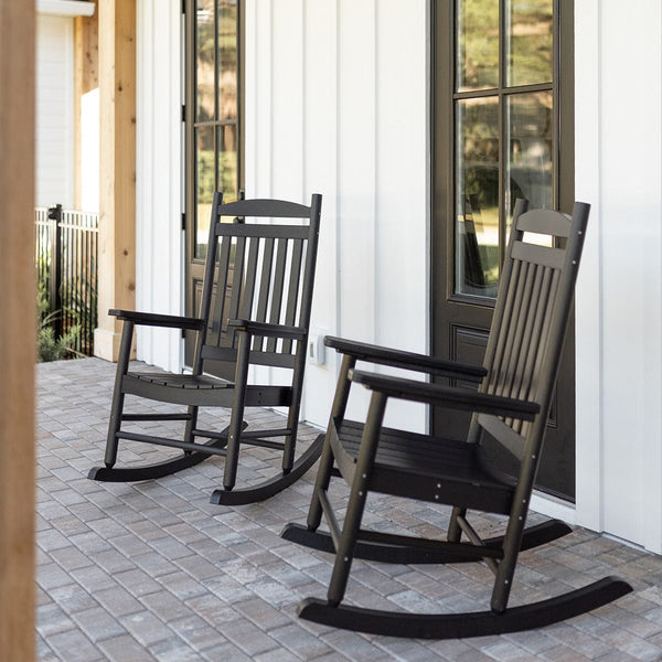 Berlin Gardens Casual Back Poly Lumber Porch Rocker