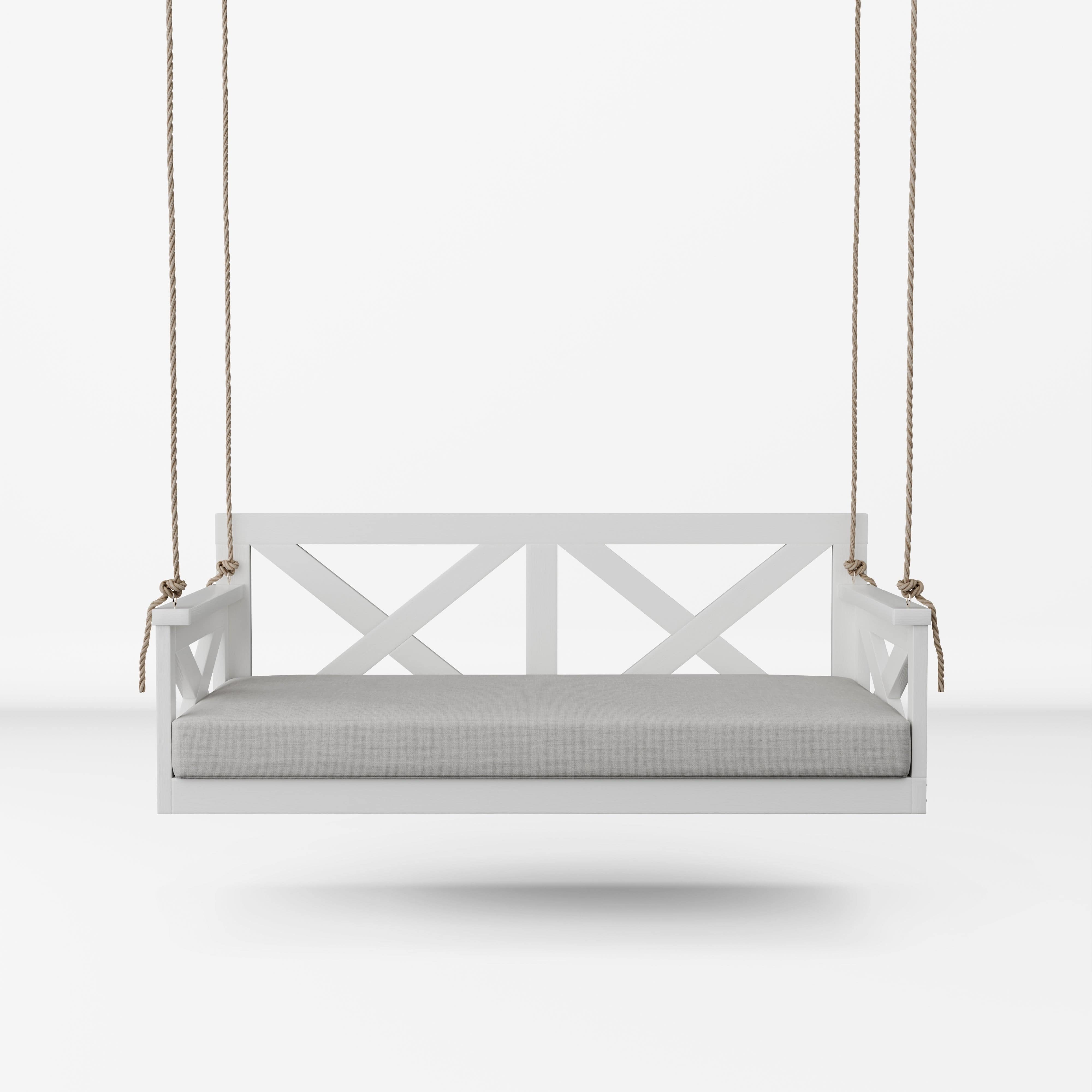 Amish Casual The Bradford Twin Swing Bed, Pure White