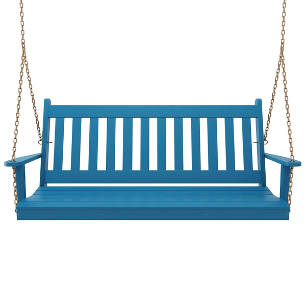 Keystone Amish Co. 4 Foot Franklin Porch Swing, Carribean Blue