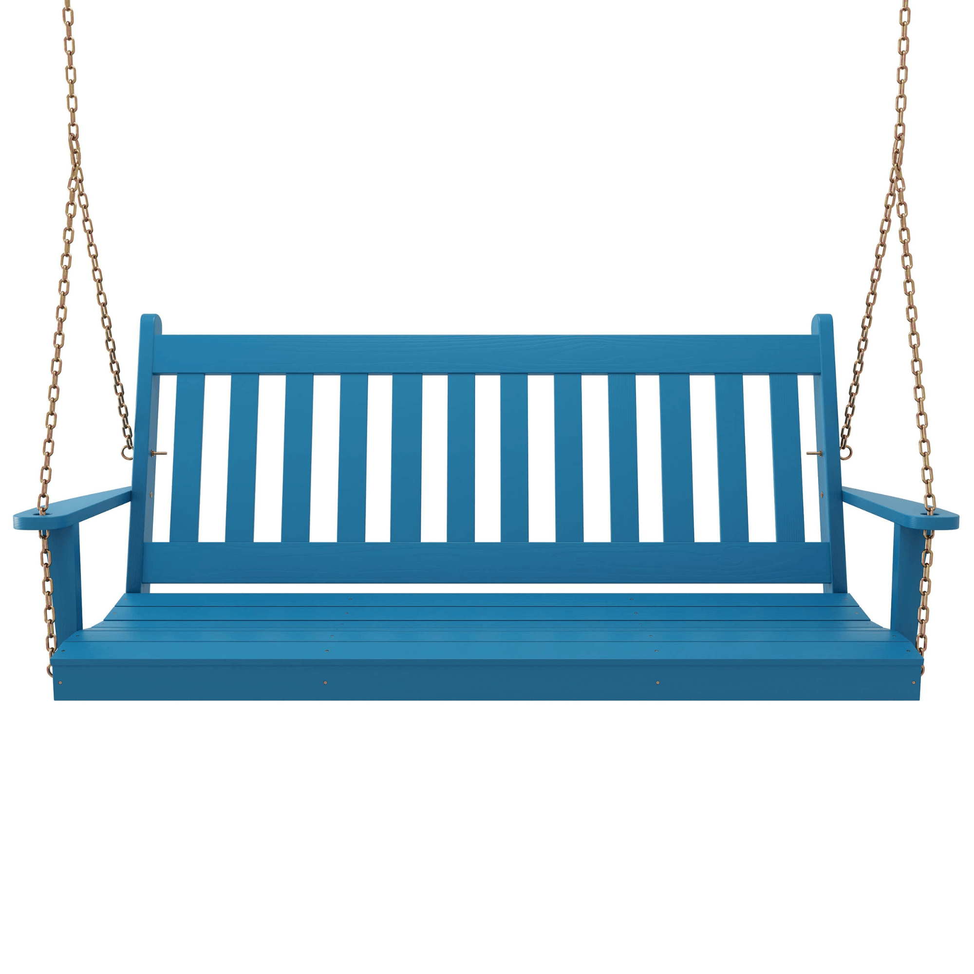 Keystone Amish Co. 6 Foot Franklin Porch Swing, Carribean Blue