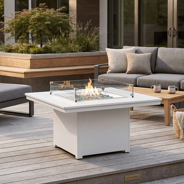 Berlin Gardens Numa Outdoor Poly Lumber Square Fire Pit Table