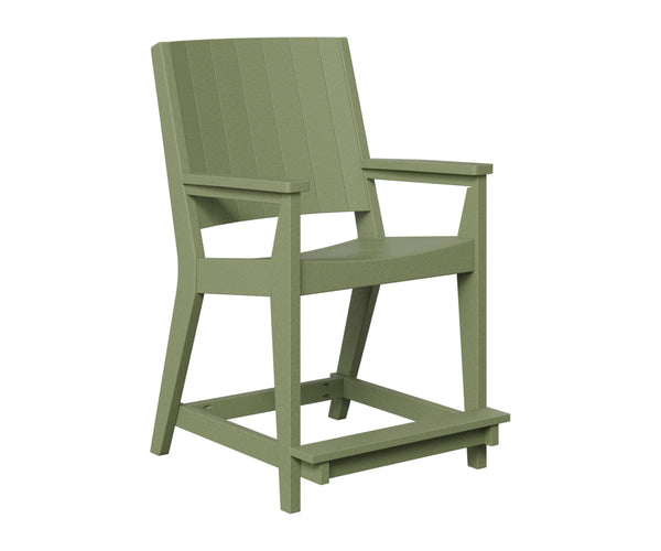 Berlin Gardens Mayhew Outdoor Poly Lumber Chat Counter Chair
