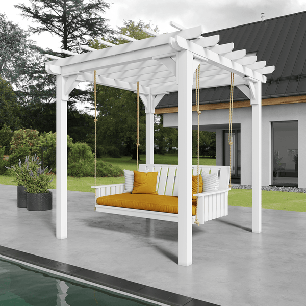Keystone Amish Co. Weston Garden Pergola With Swing Set