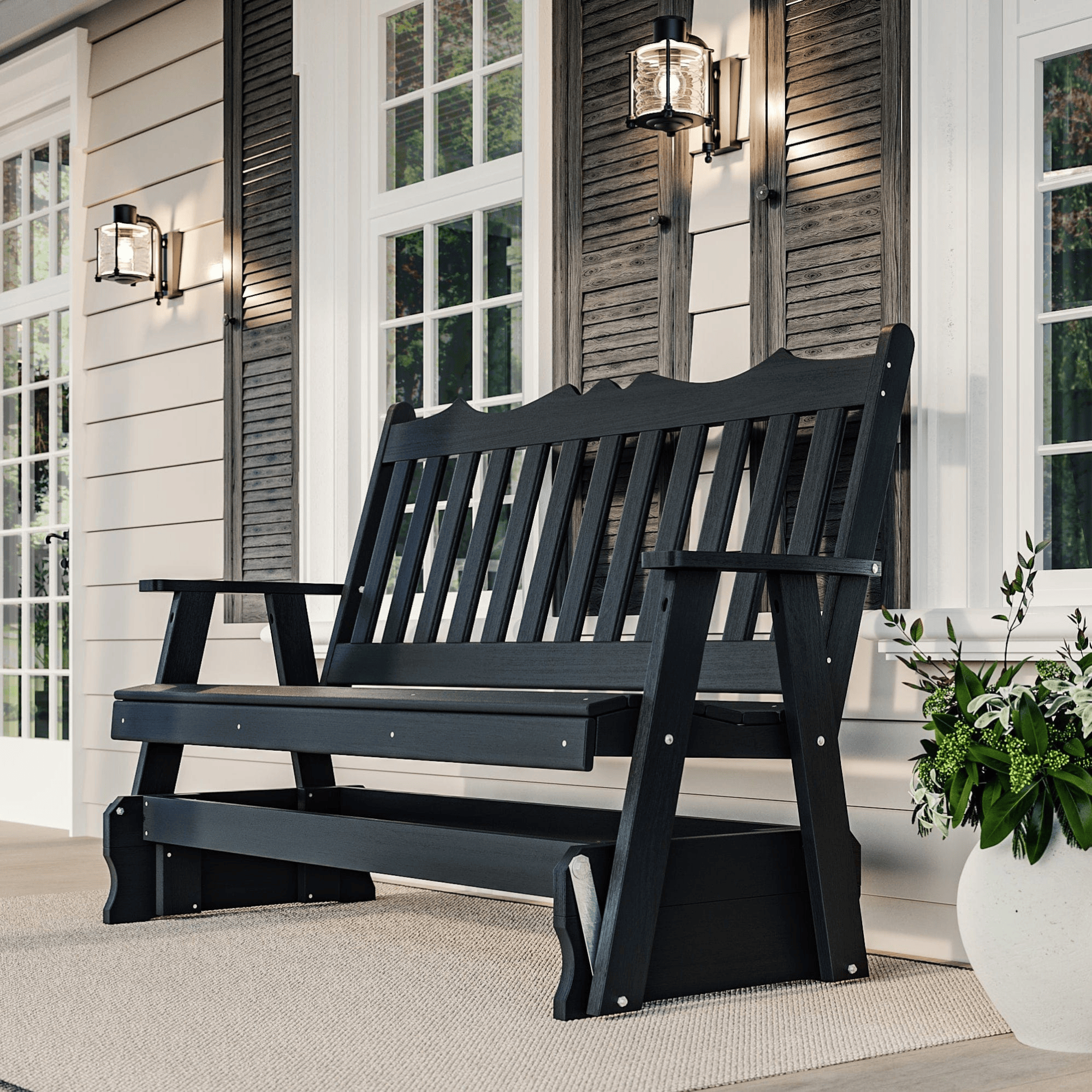 Keystone Amish Co. York Recycled Plastic Porch Glider