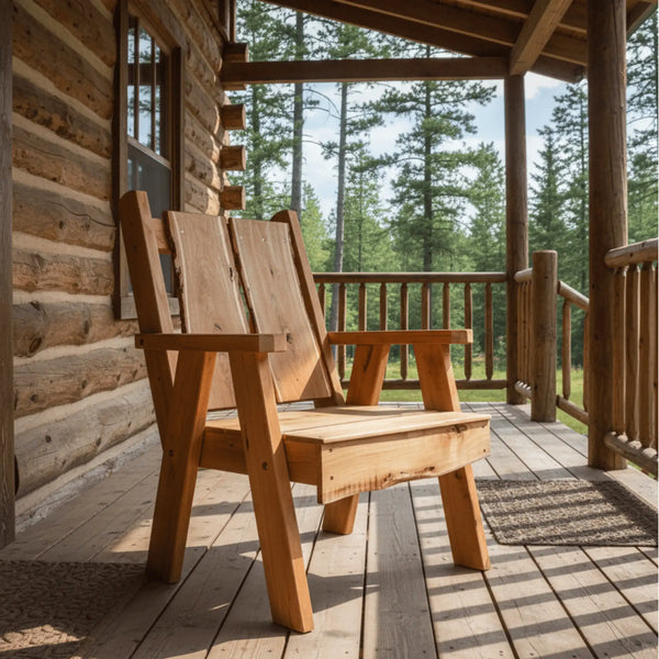 Keystone Amish Co. Palmer Live Edge Outdoor Chair