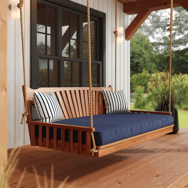 Keystone Amish Co. 4 Foot Sunburst Red Cedar Swing Bed, Unfinished