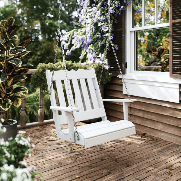 Keystone Amish Co. York Recycled Plastic Swing Chair, Aruba