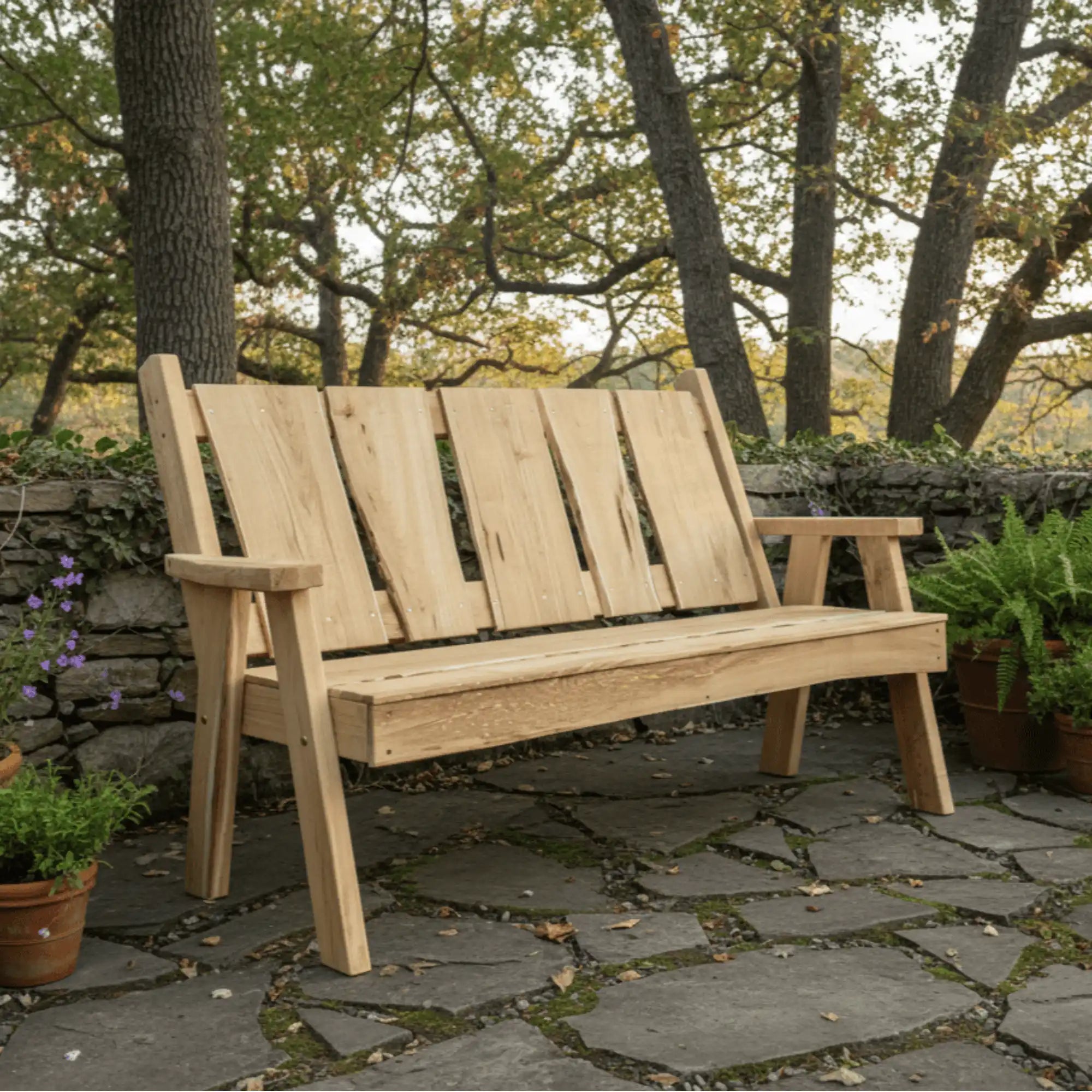 Keystone Amish Co. Palmer Live Edge Garden Bench