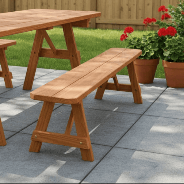 Keystone Amish Co. Wooden Outdoor Dining Bench