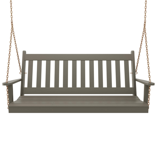 Keystone Amish Co. 4 Foot Franklin Porch Swing, Olive Grey