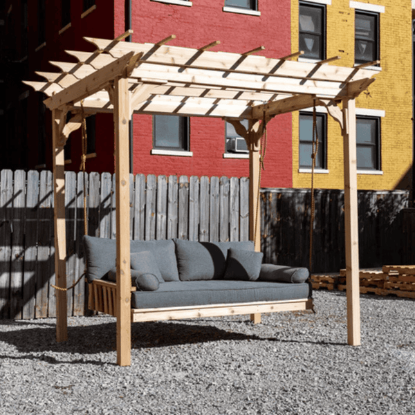 Keystone Amish Co. Cedar Pergola with Swing Bed Hangers