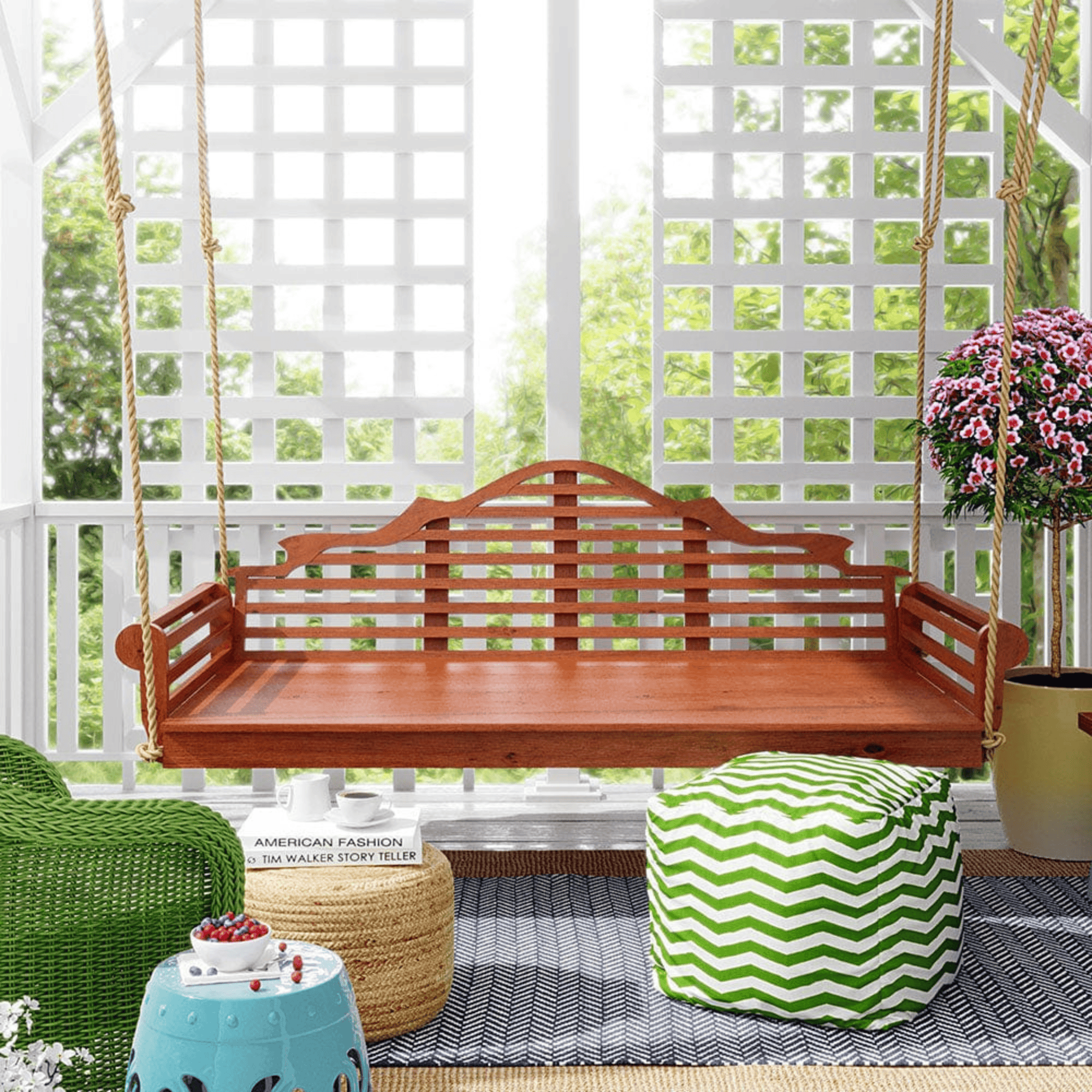 Keystone Amish Co. Milan Red Cedar Swing Bed