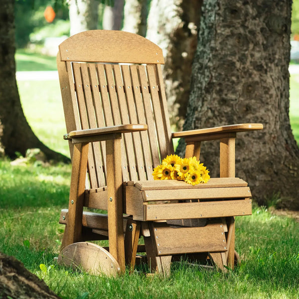2 Foot Classic Poly Glider in Antique Mahogany