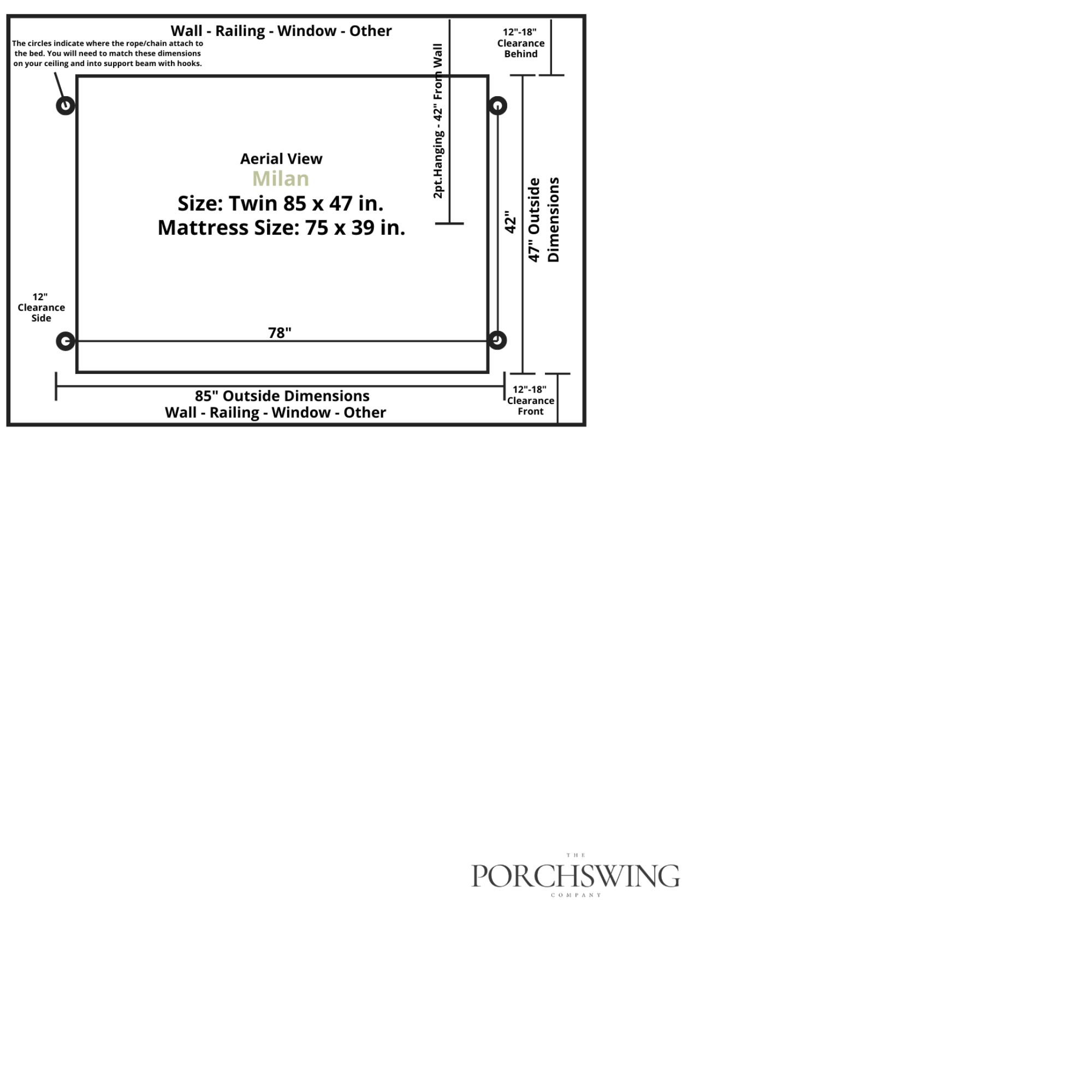 Keystone Amish Co. Milan Red Cedar Pergola Swing Bed Set