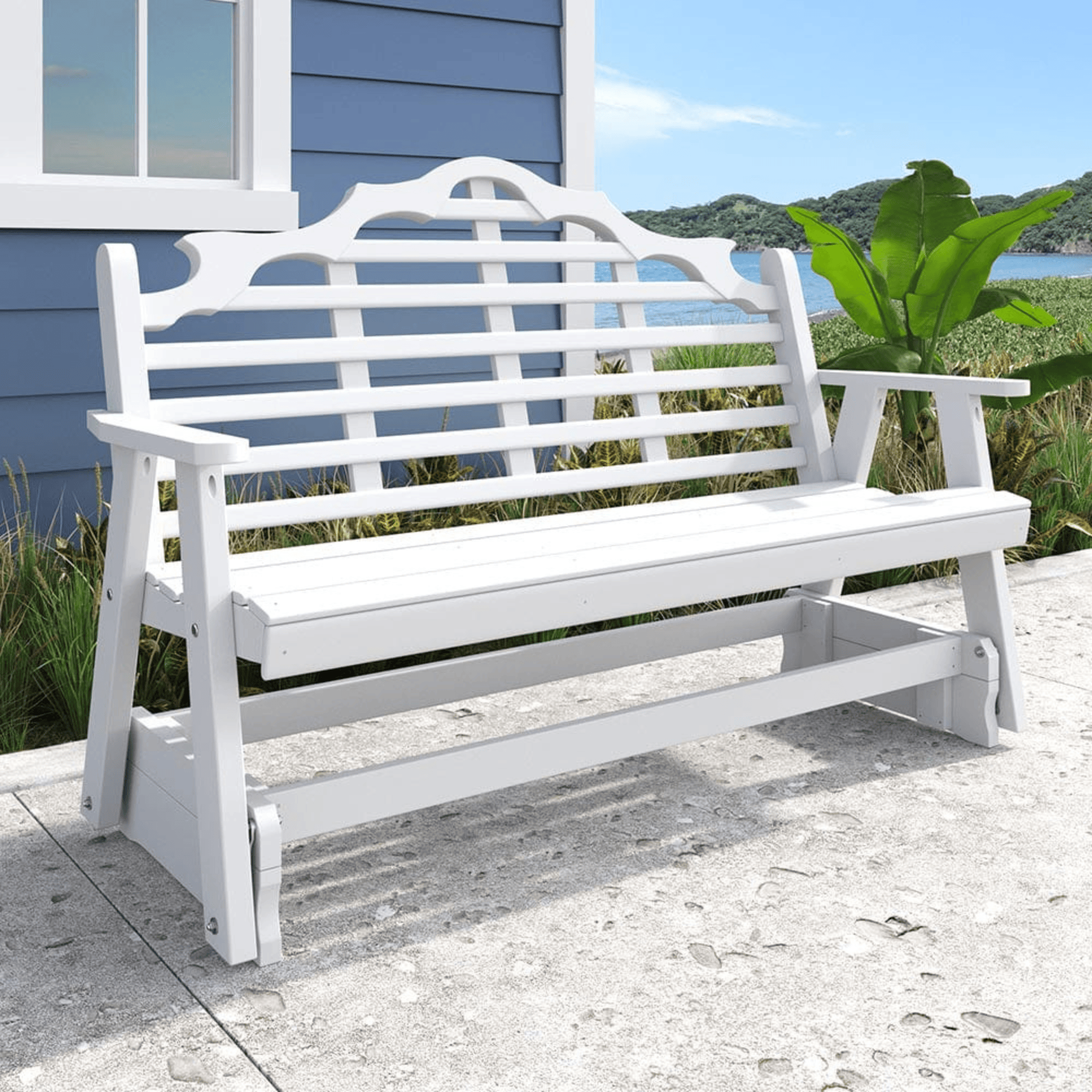 Keystone Amish Co. Milan Poly Composite Porch Glider