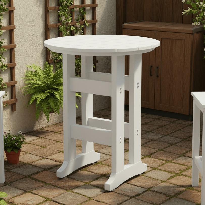 SoPoly 30" Round Poly Counter Height Dining Table