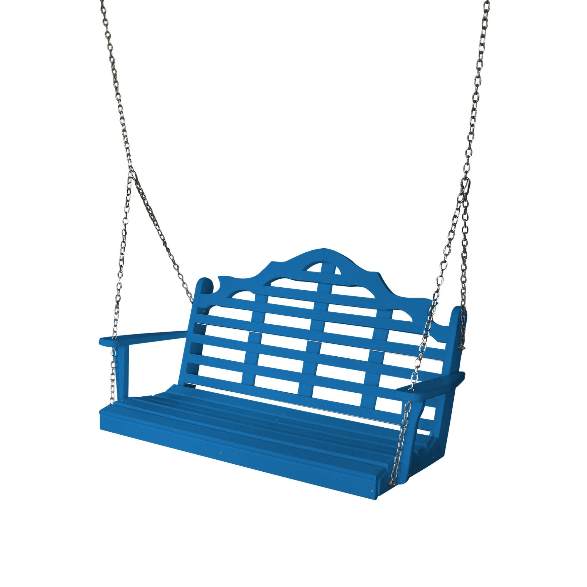 Keystone Amish Co. 4 Foot Milan Recycled Plastic Porch Swing, Blue