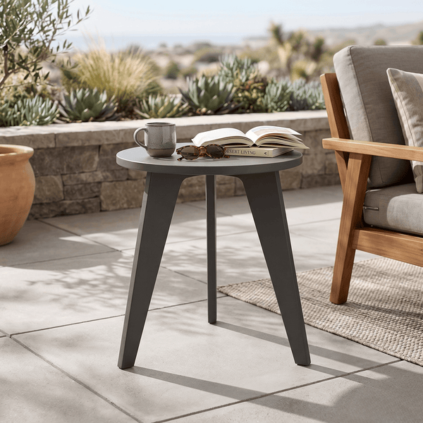 Berlin Gardens Nordic Outdoor Poly Lumber Round End Table