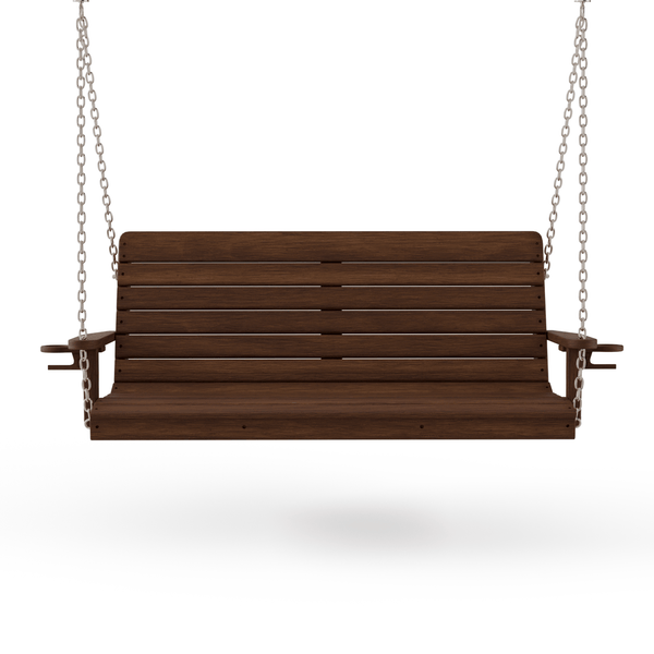 Keystone Amish Co. 4 Foot Salem Pressure Treated Porch Swing, Mushroom Stain