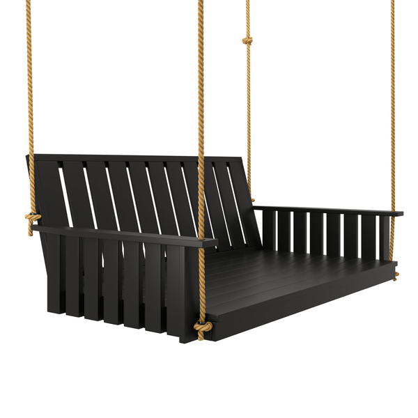 Keystone Amish Co. Twin The Weston Porch Swing Bed, Black Paint