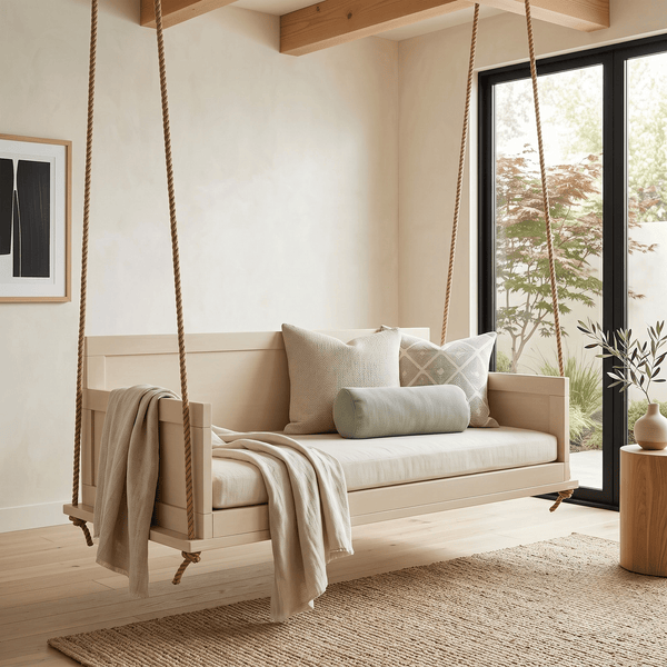 Amish Casual The Philly Daybed Swing in Relaxed Khaki