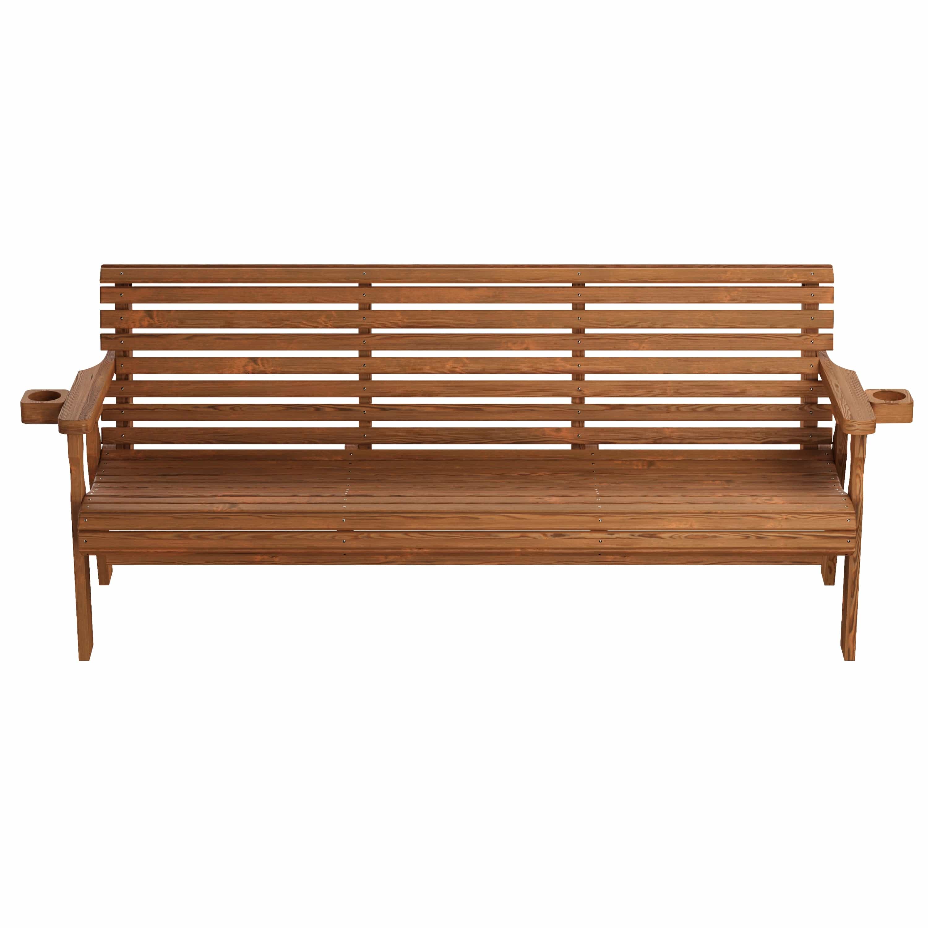 Amish Casual Heavy Duty Roll Back 6 Foot Treated Garden Bench