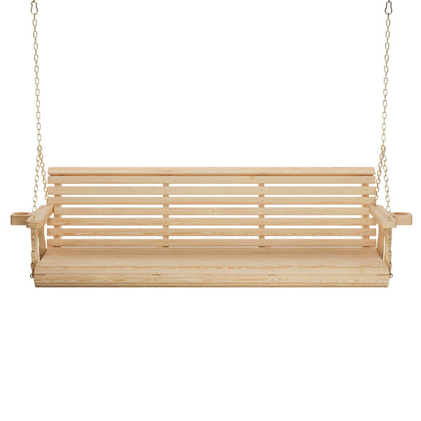 Amish Casual 6 Foot Unfinished Roll Back Porch Swing