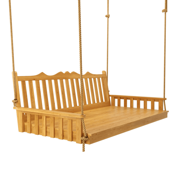 Keystone Amish Co. Twin York Red Cedar Swing Bed, Natural Stain