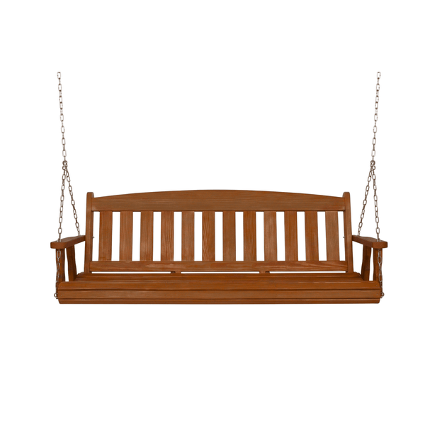 Amish Casual 6 Foot Cedar Stain Mission Porch Swing