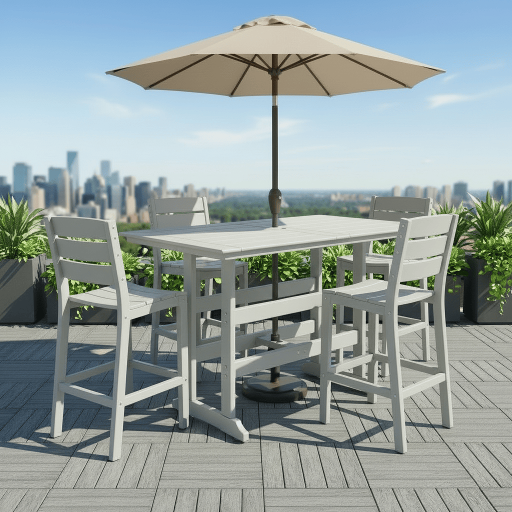 SoPoly Savannah 72" Farmhouse Poly Bar Table