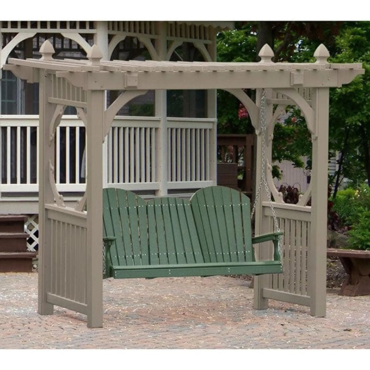PALMS ショアスローセット LuxCraft Adirondack Arbor Poly 5ft. Swing Set