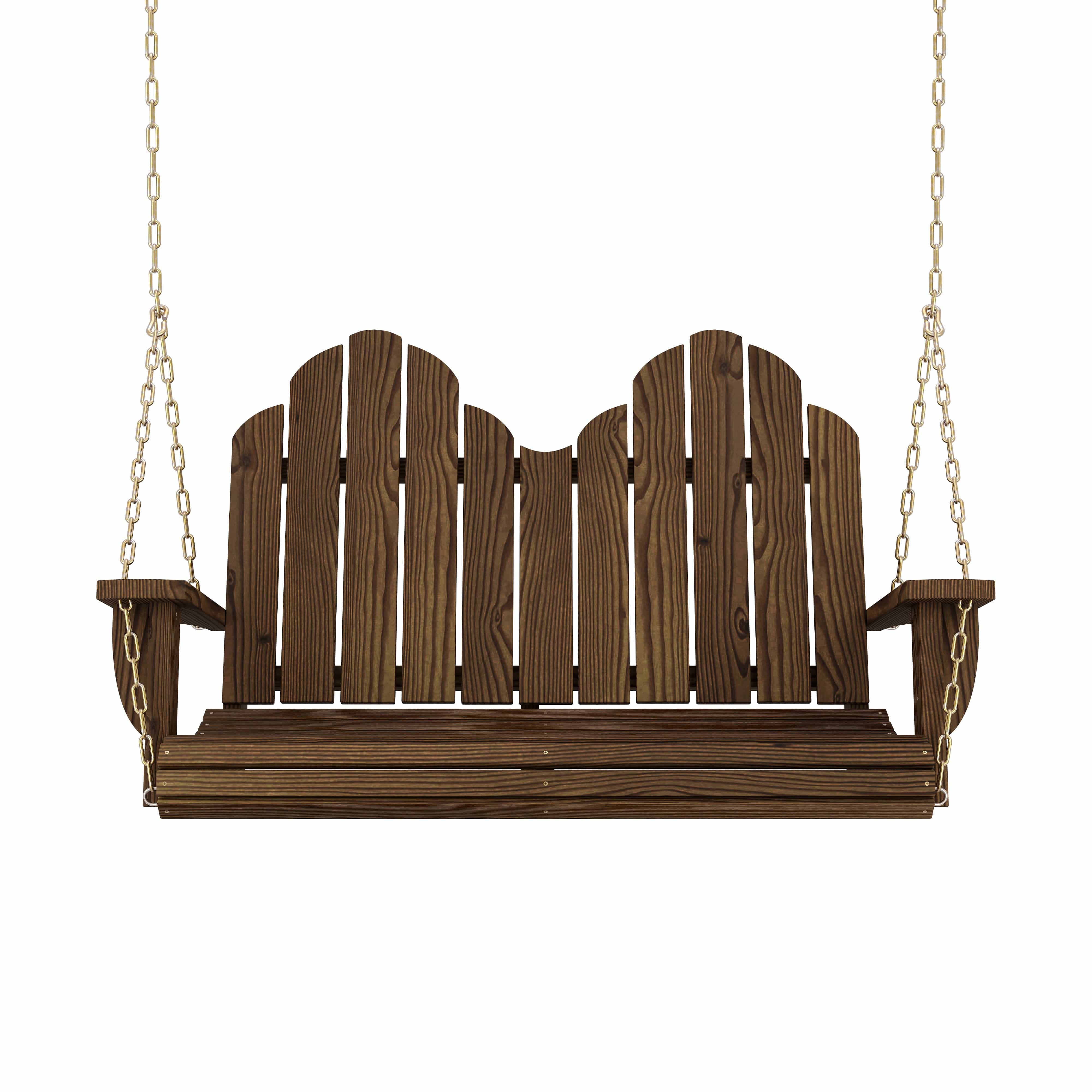 Amish Casual Adirondack Swing in Dark Walnut
