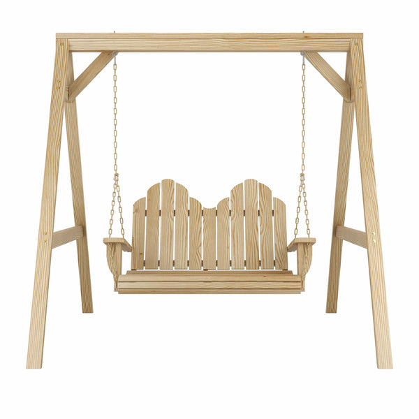 Amish Casual Adirondack Heavy Duty Swing with A-Frame Stand