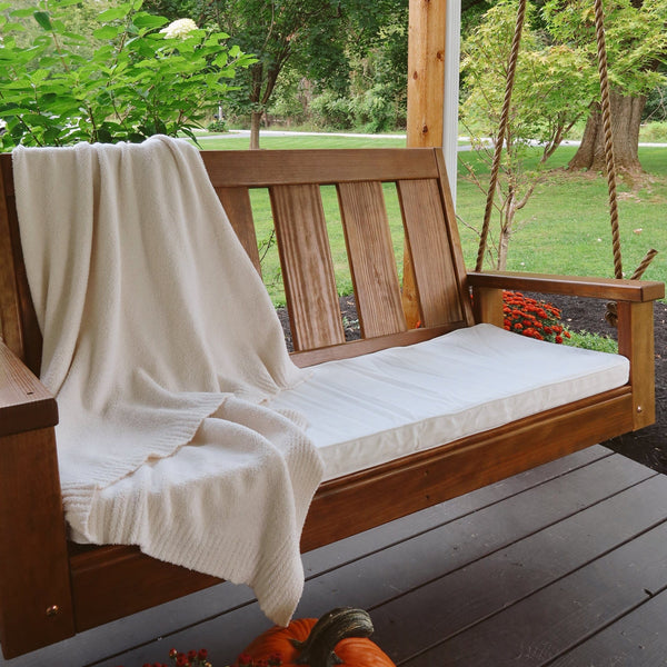 Porchgate Amish Heavy Duty 700 Lb Ardmore Porch Swing, 4 Foot in Oak Stain