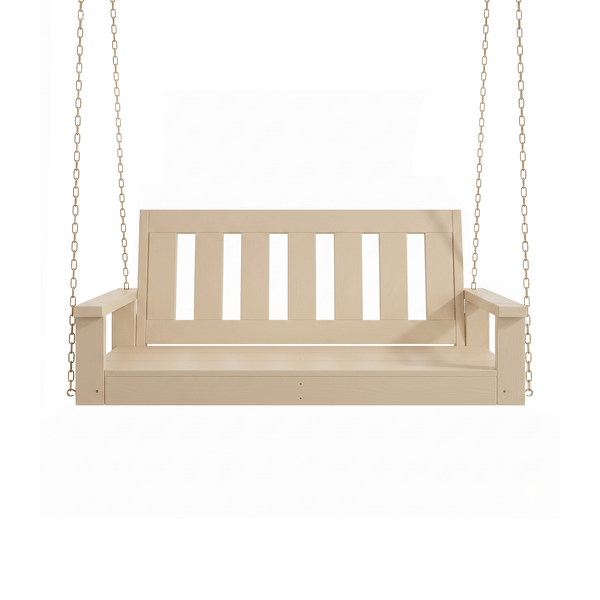 Porchgate Amish Heavy Duty 4-Foot Ardmore Porch Swing - Relaxed Khaki