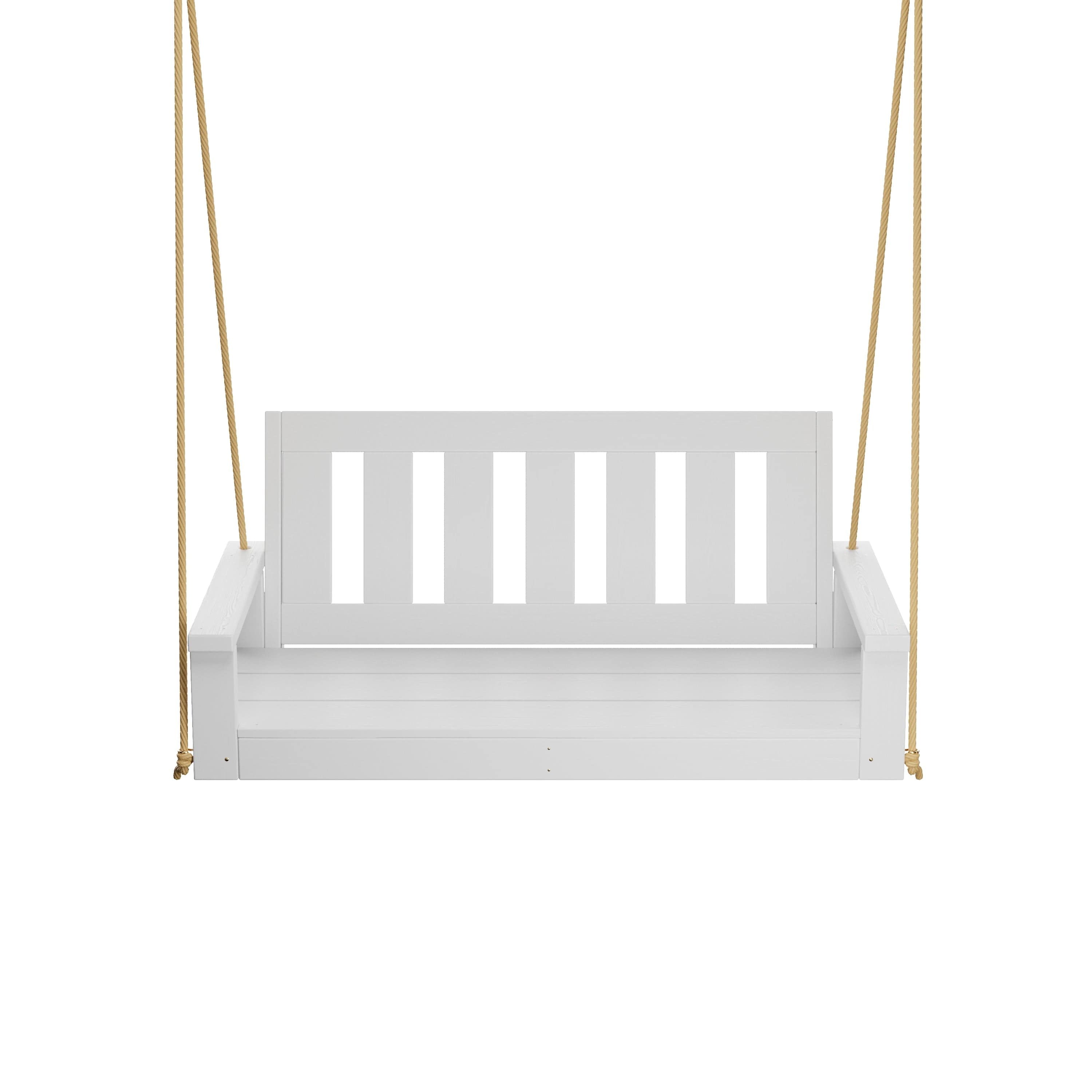 Porchgate Amish Heavy Duty 700 Lb 4-Foot Ardmore Porch Swing - Pure White