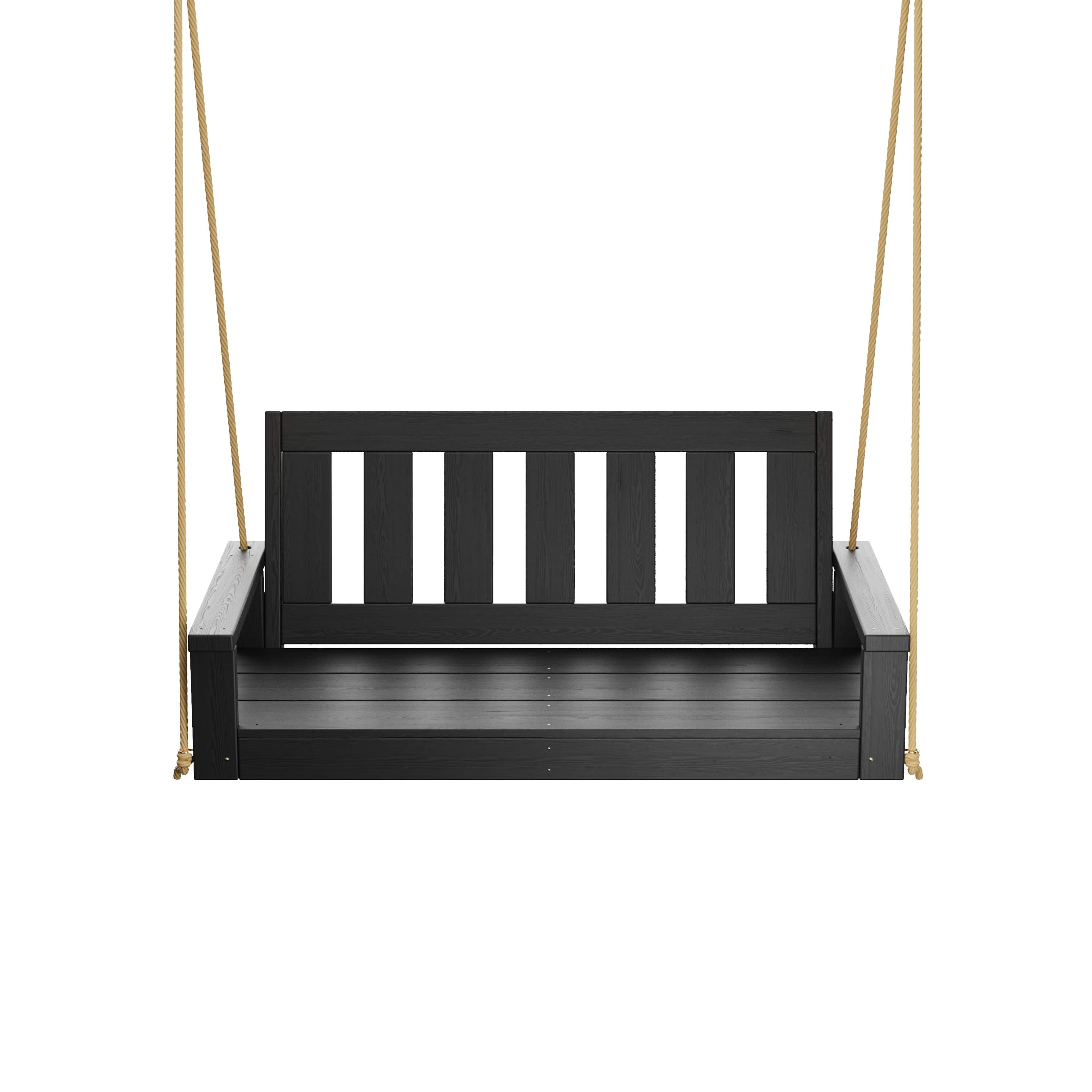 Porchgate Amish Heavy Duty 700 Lb 5-Foot Ardmore Porch Swing - Tricorn Black
