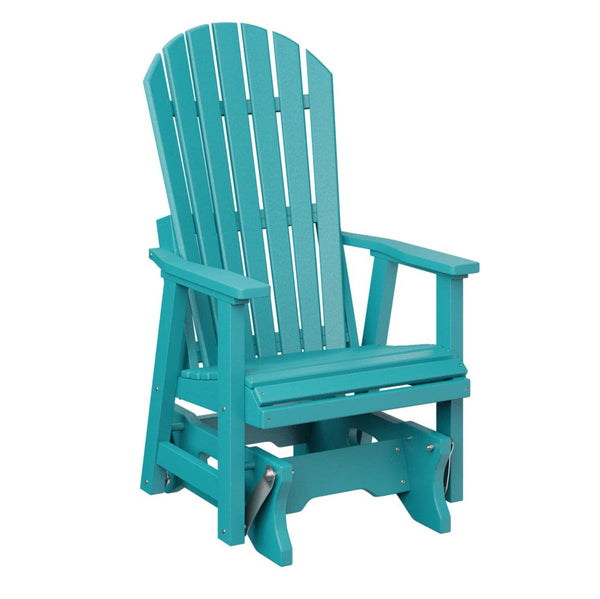 Berlin Gardens Comfo Back Poly Lumber Single Glider