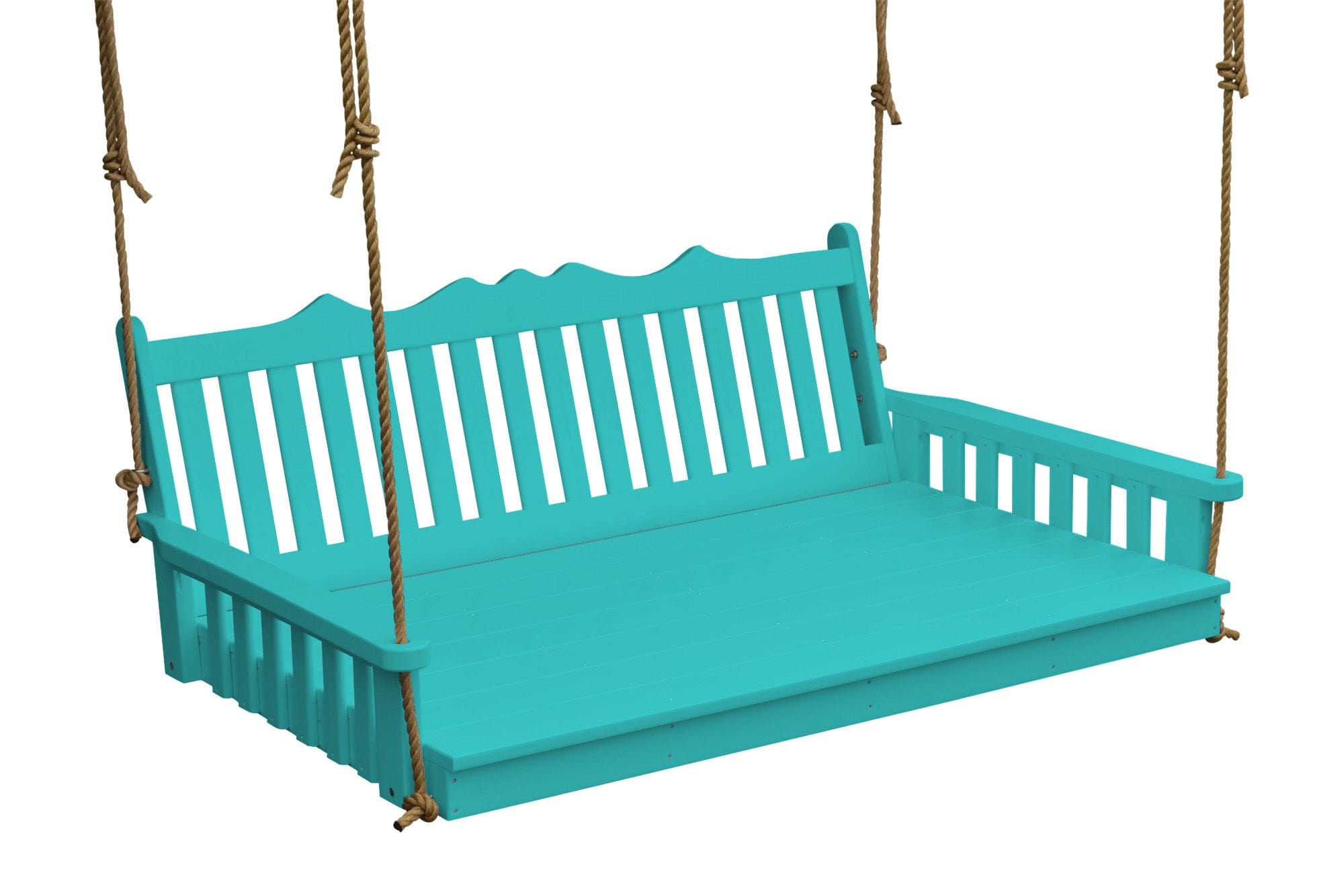 Keystone Amish Co. 6 Foot York Recycled Plastic Swing Bed, Aruba