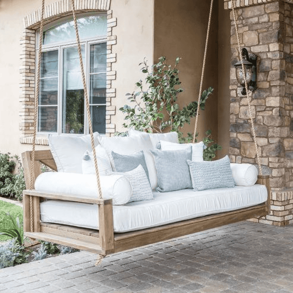 Malvern Porch Swing Bed in Unfinished (Custom Stained)