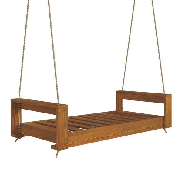 Amish Casual Lancaster Daybed Swing Bed, Twin Oak with Clearcoat