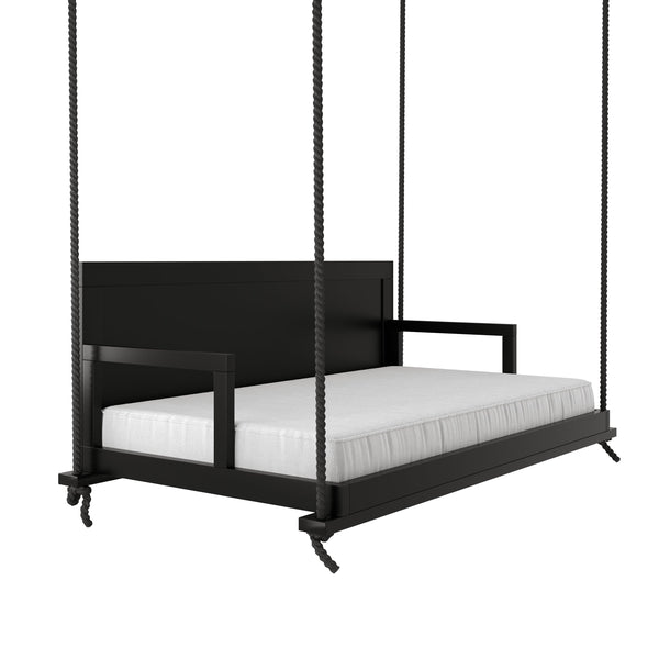 Amish Casual Stratford Swing Bed in Tricorn Black