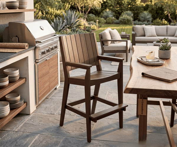 Berlin Gardens Mayhew Outdoor Poly Lumber Chat Extra Tall Bar Height Chair