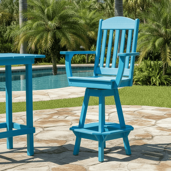 Keystone Amish Co. Classic Poly Composite Swivel Bar Chair