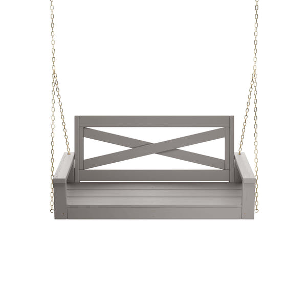 Porchgate Amish Heavy Duty 700 Lb 4-Foot Boardwalk Porch Swing - Dovetail Grey